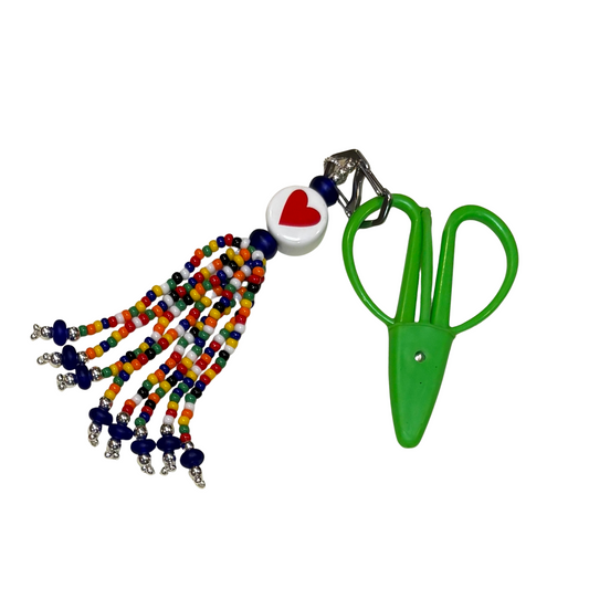 Hand Beaded Scissor Fob