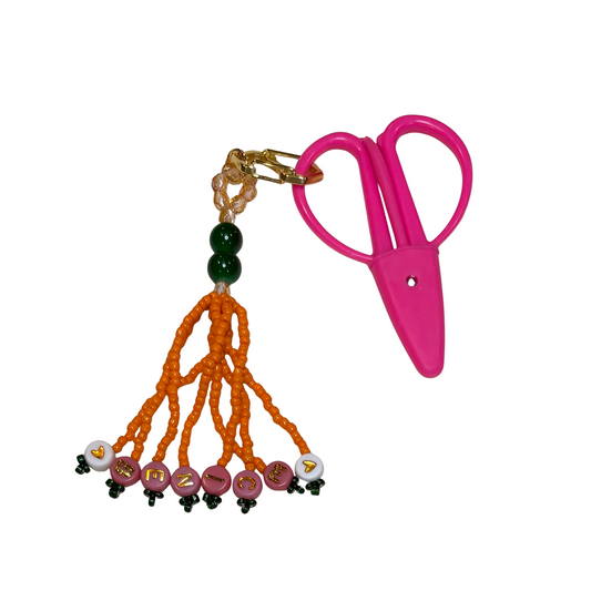 Hand Beaded Scissor Fob
