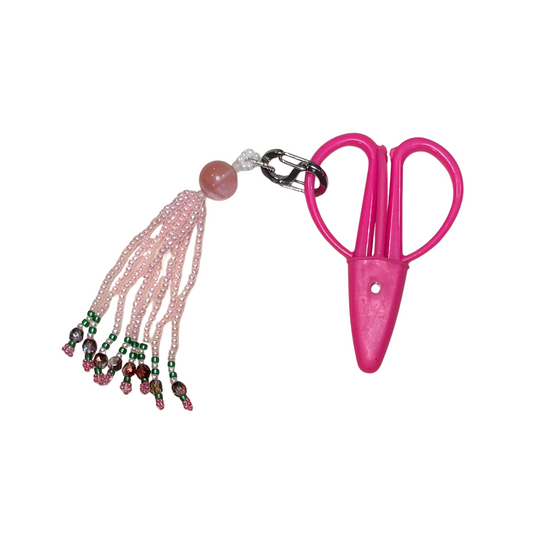 Hand Beaded Scissor Fob