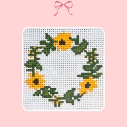 Black-Eyed Susan Wreath on 18 Mesh