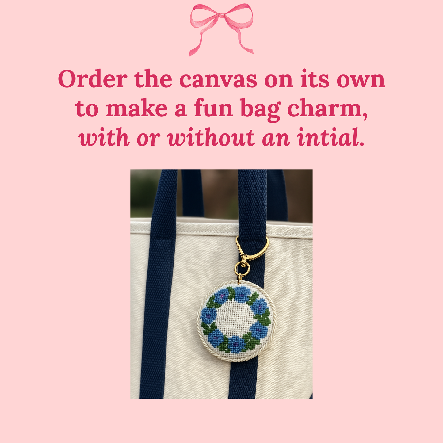 Cornflower Wreath on 18 Mesh