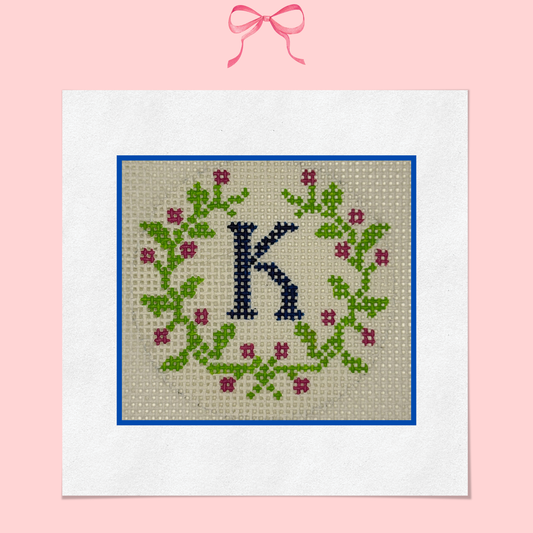 Customizable Floral Wreath on 18 Mesh