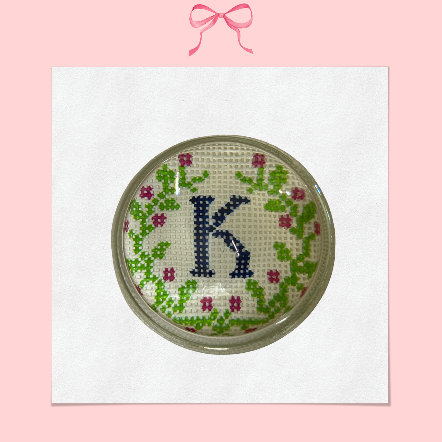 Customizable Floral Wreath on 18 Mesh