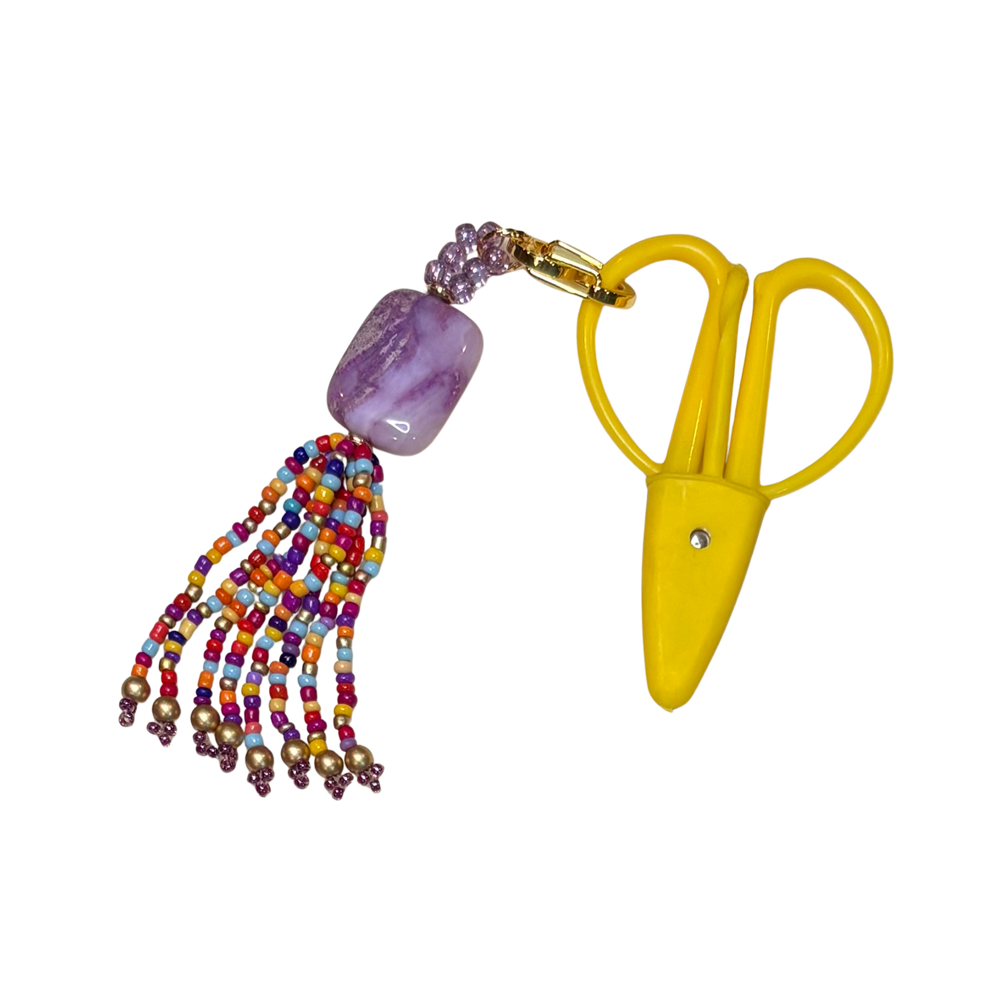 Hand Beaded Scissor Fob