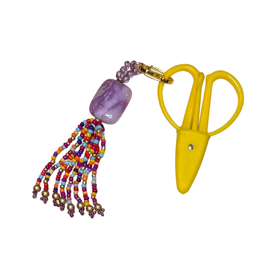Hand Beaded Scissor Fob