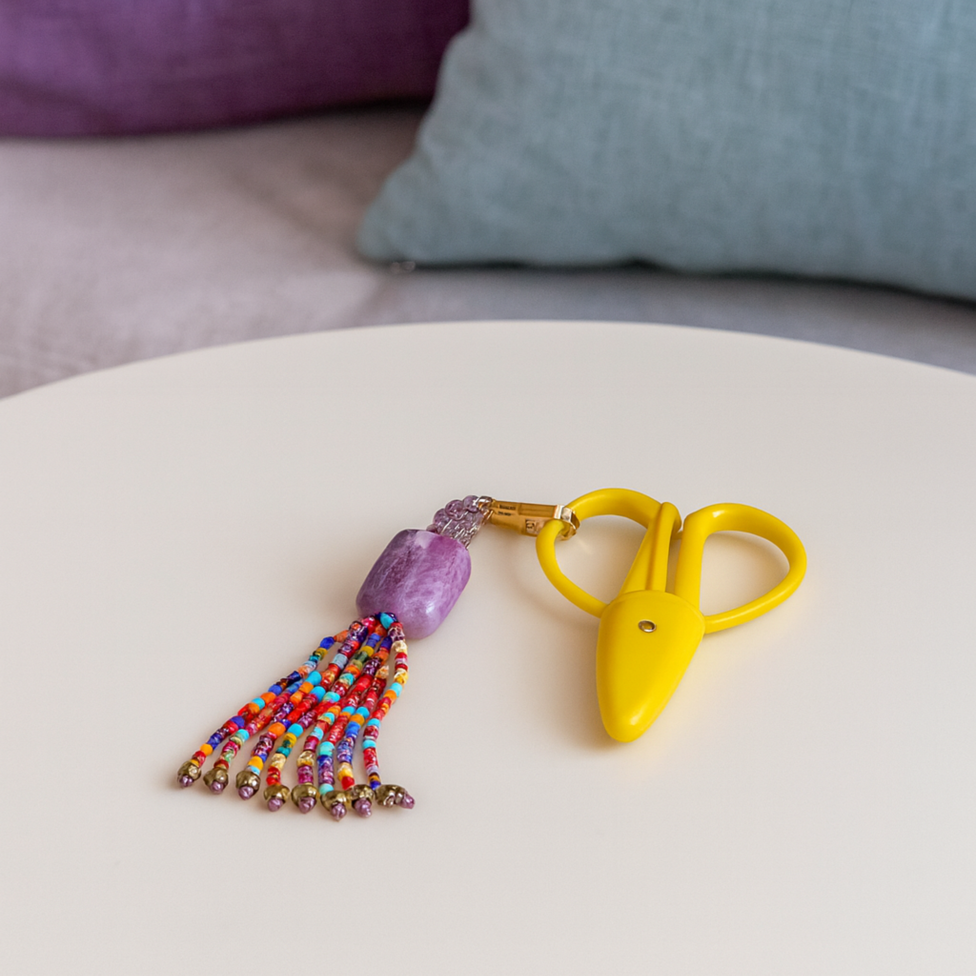 Hand Beaded Scissor Fob
