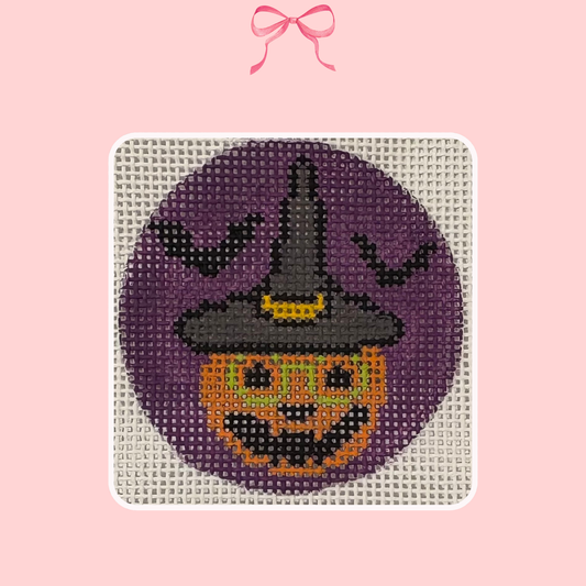 Needlepoint Jack-o-Lantern Canvas