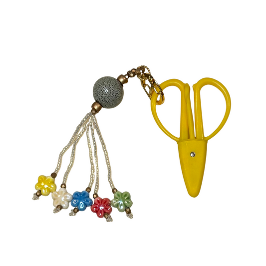 Hand Beaded Scissor Fob
