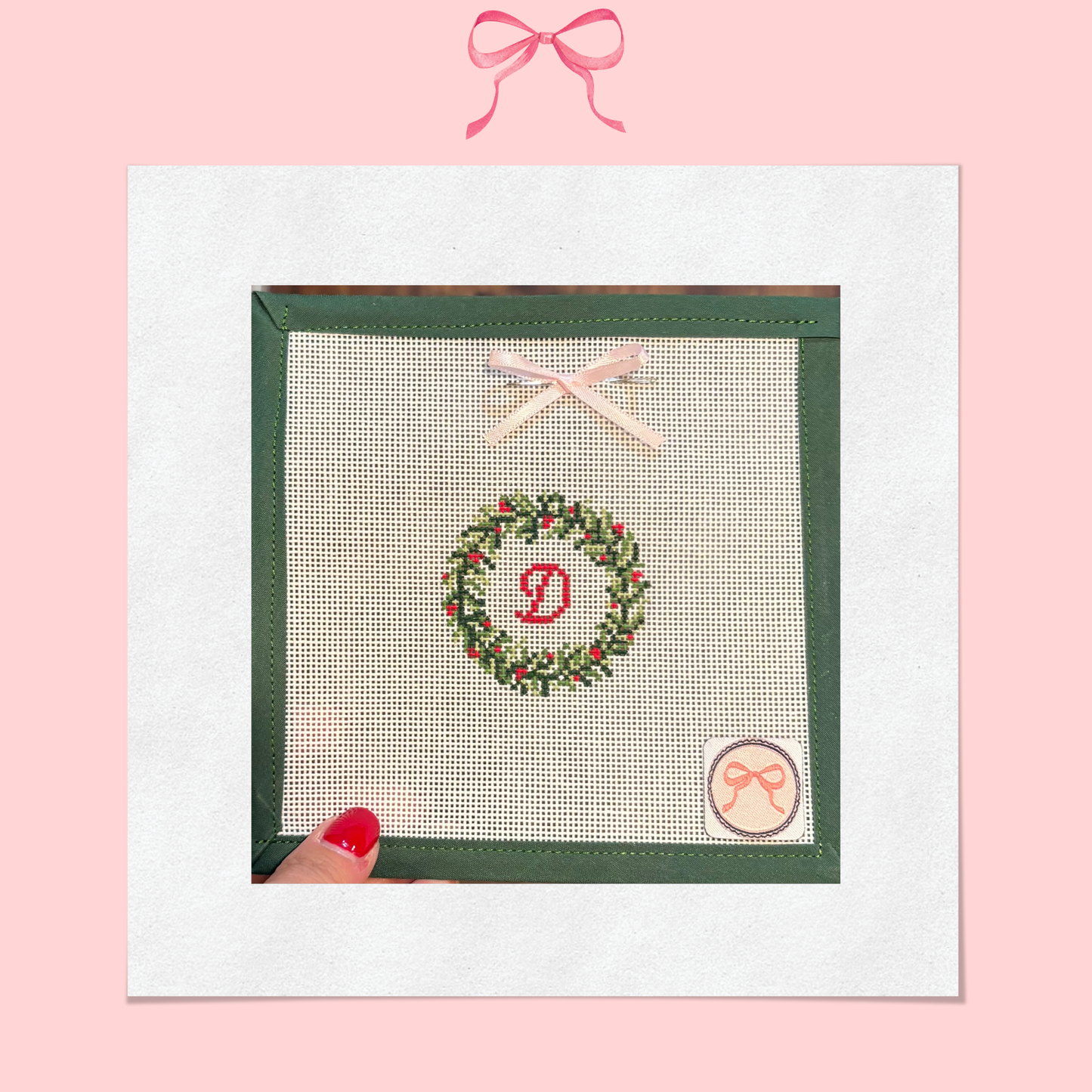 Christmas Wreath on 18 Mesh