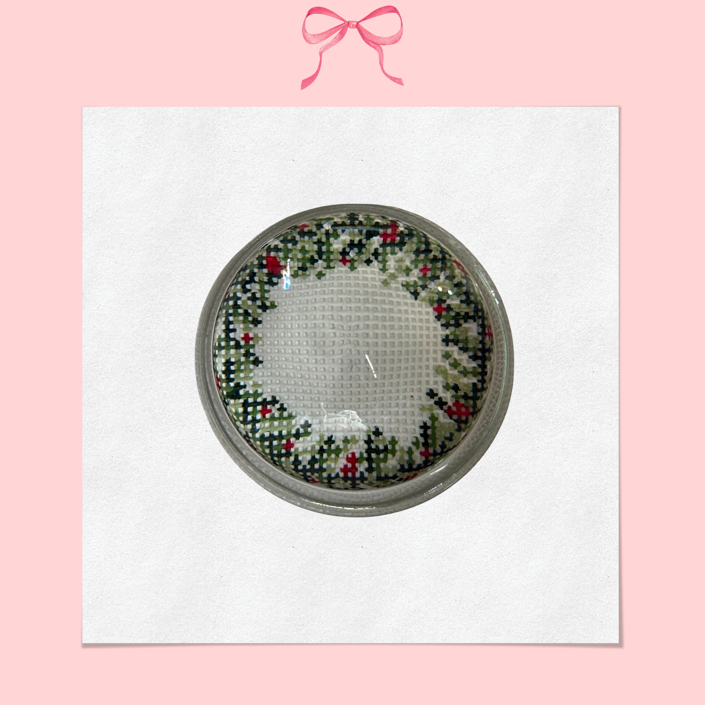 Christmas Wreath on 18 Mesh