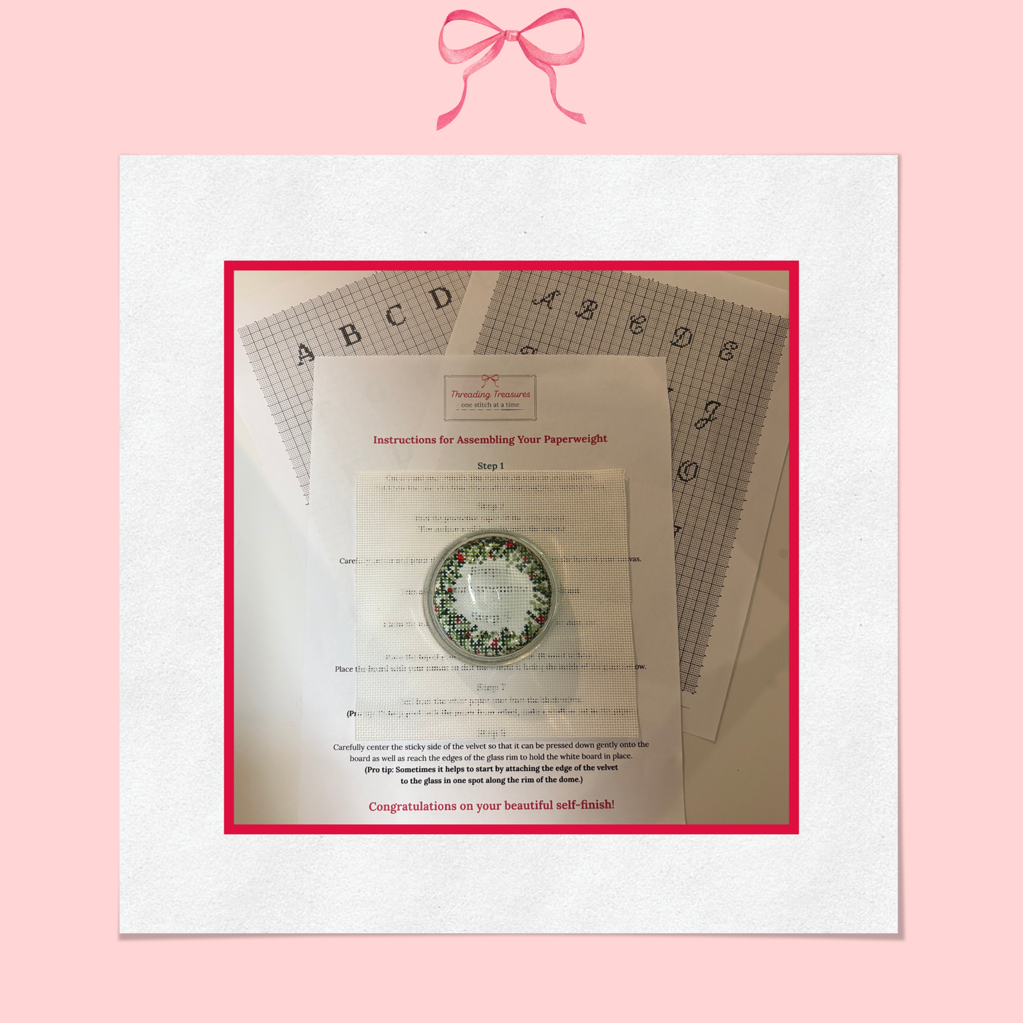 Christmas Wreath on 18 Mesh