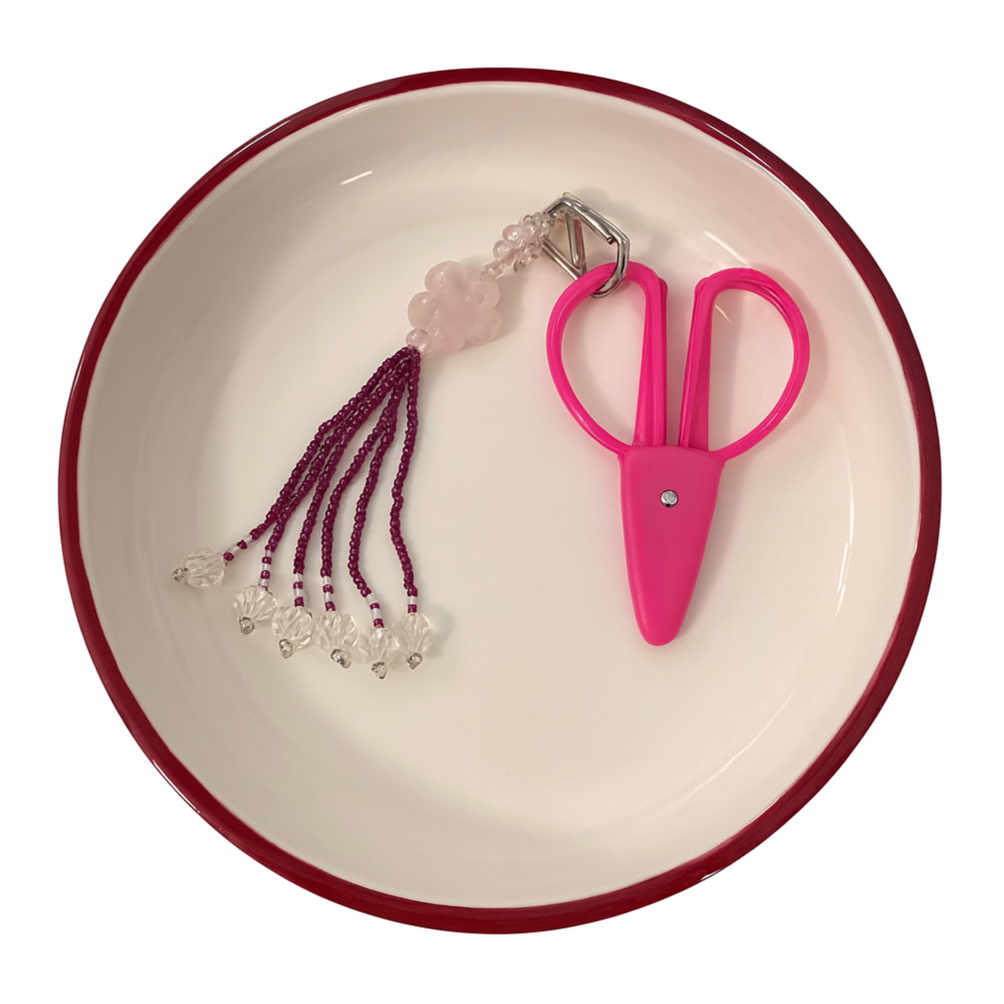 Hand Beaded scissor fob