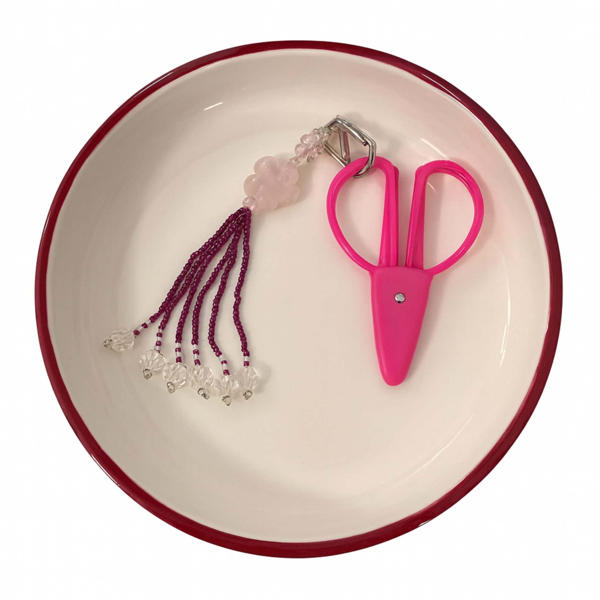 Hand Beaded scissor fob