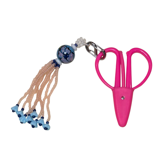 Hand Beaded Scissor Fob