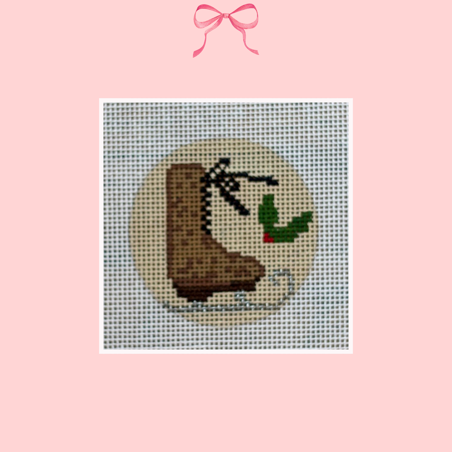 Vintage Ice Skate on 18 Mesh (Perfectly Imperfect)