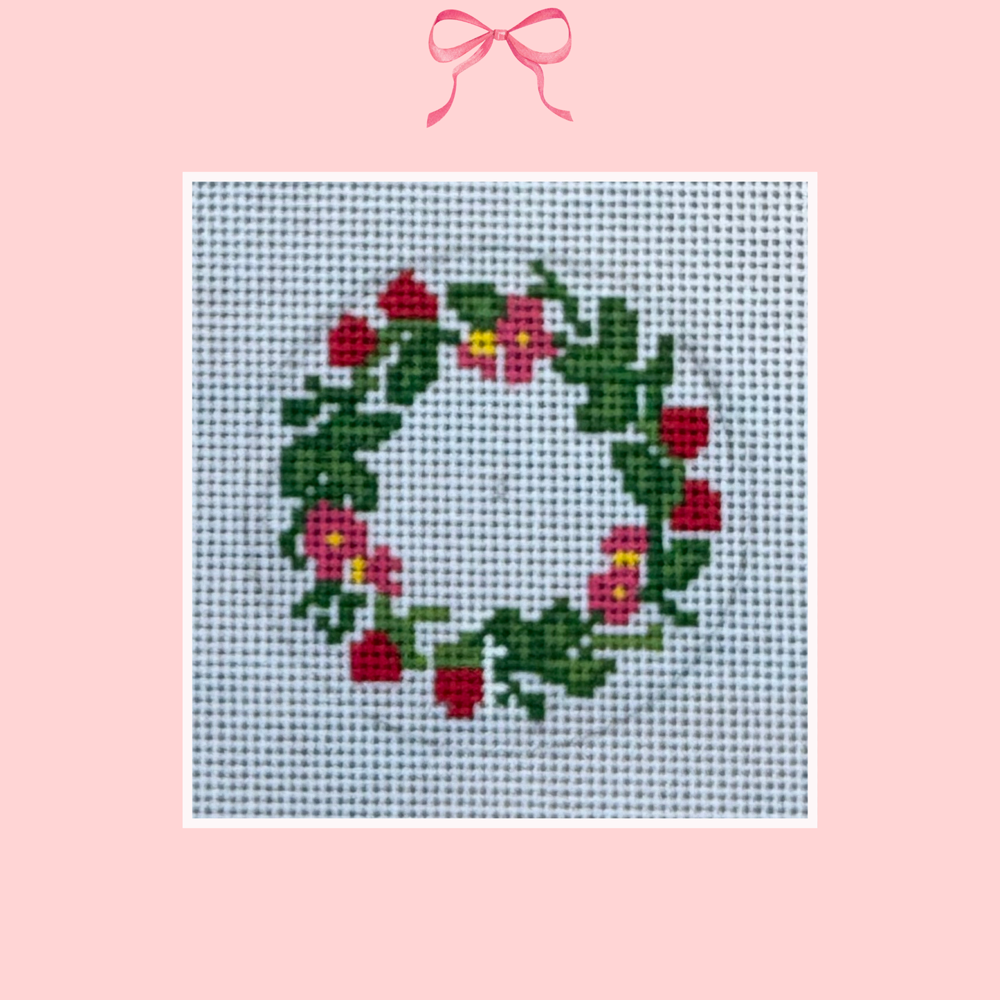 Strawberries Wreath on 18 Mesh (Perfectly Imperfect)