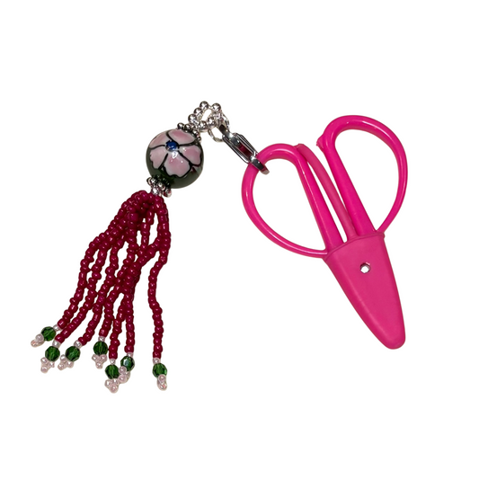 Hand Beaded Scissor Fob