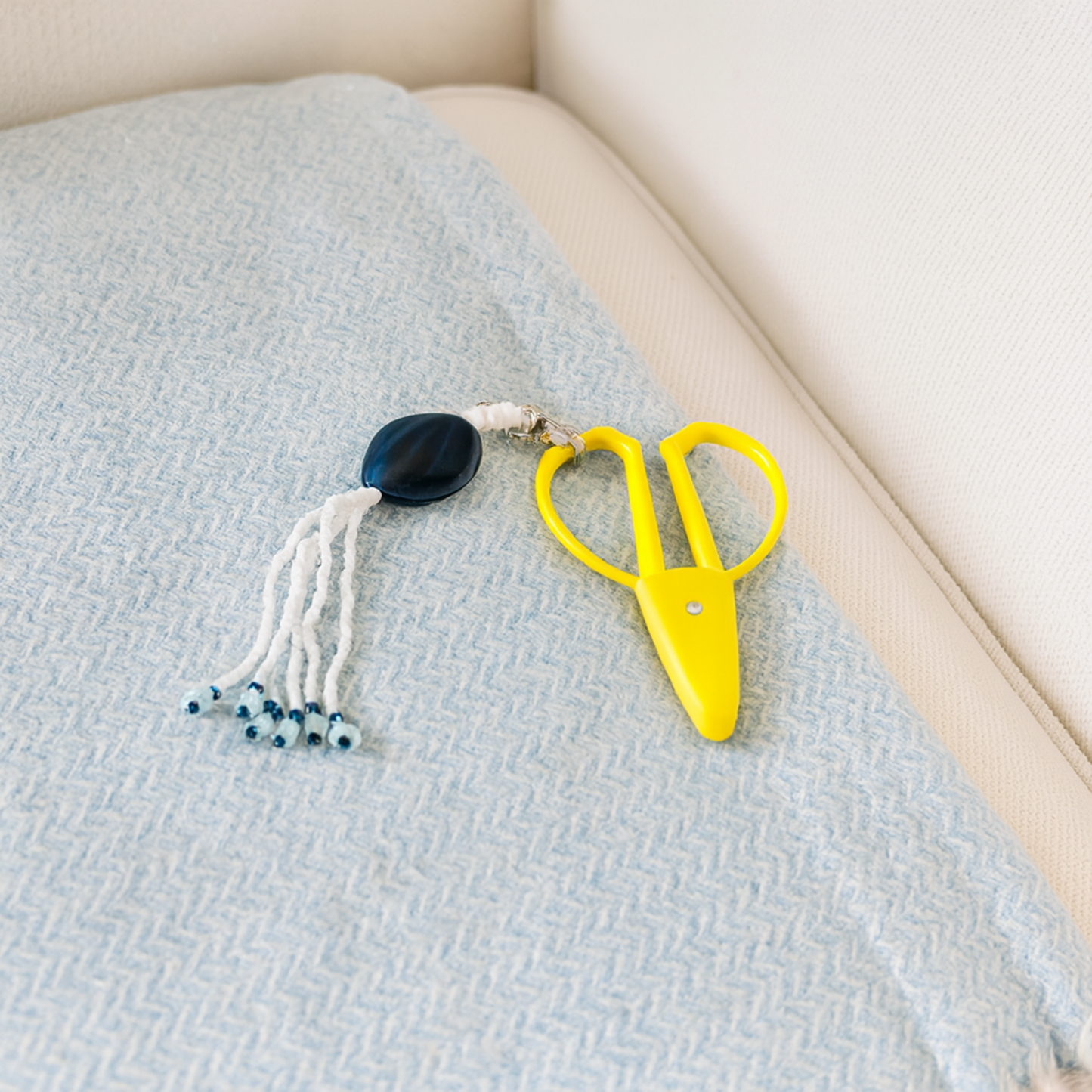 Hand Beaded Scissor Fob