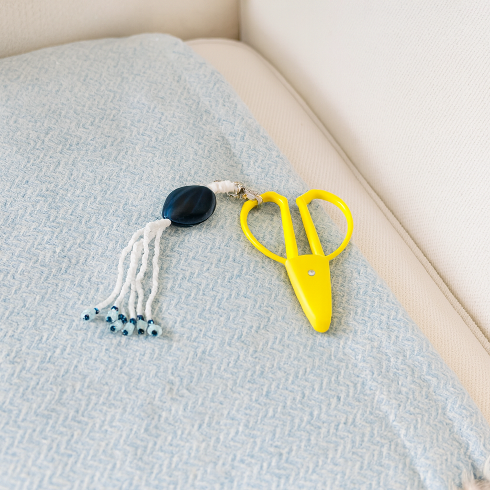 Hand Beaded Scissor Fob