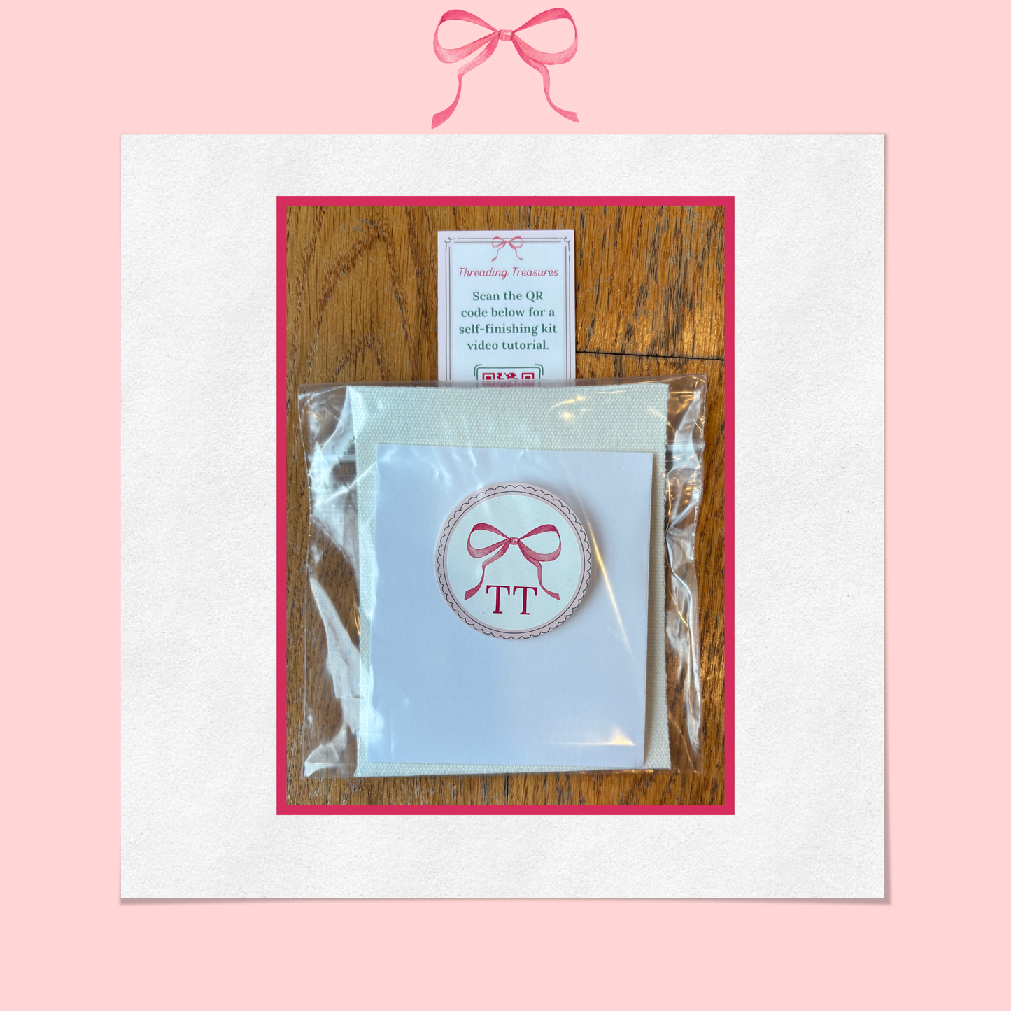 Self-Finishing Kit for Bow Bag Canvas