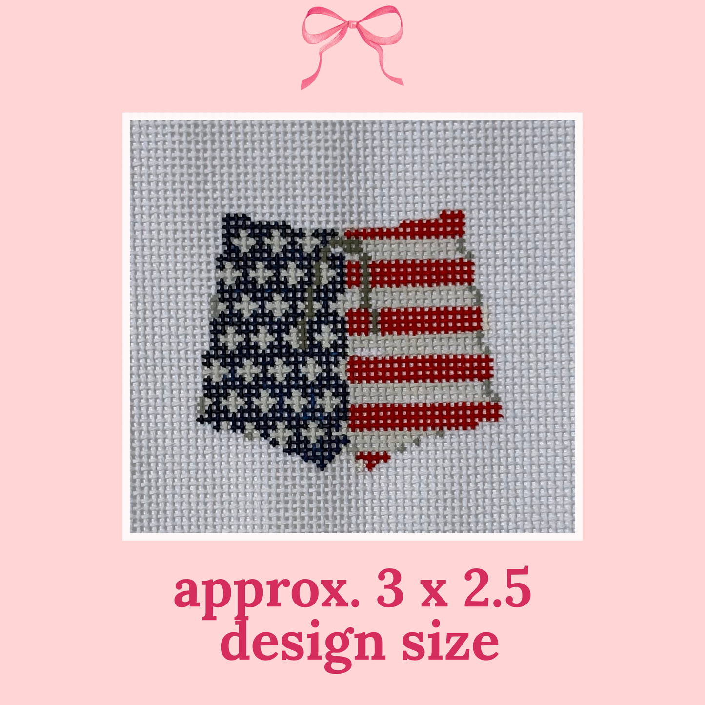 Patriotic "Beach Date" Canvases on 13 Mesh