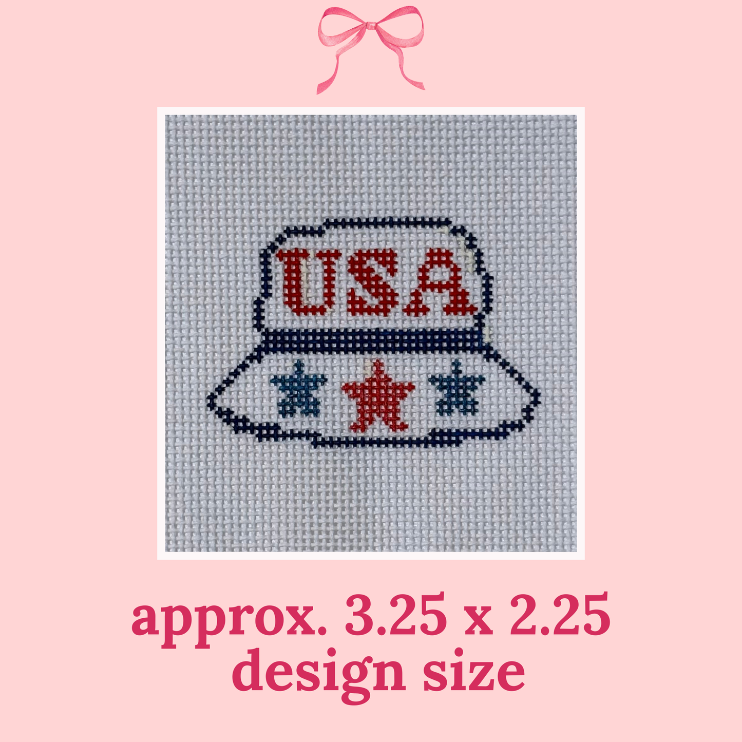 Patriotic "Beach Date" Canvases on 13 Mesh