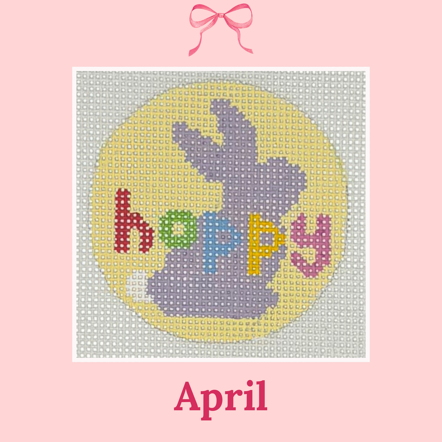 Monthly Designs, 2.25" Rounds on 18 Mesh