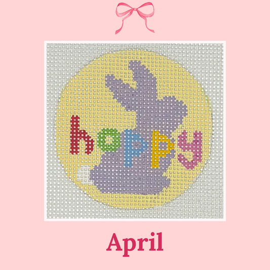 Hoppy, 2.25" Round on 18 Mesh