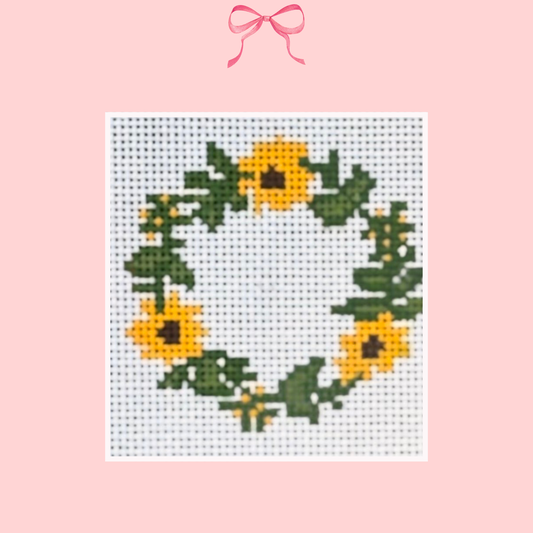 Black-Eyed Susan Wreath on 18 Mesh