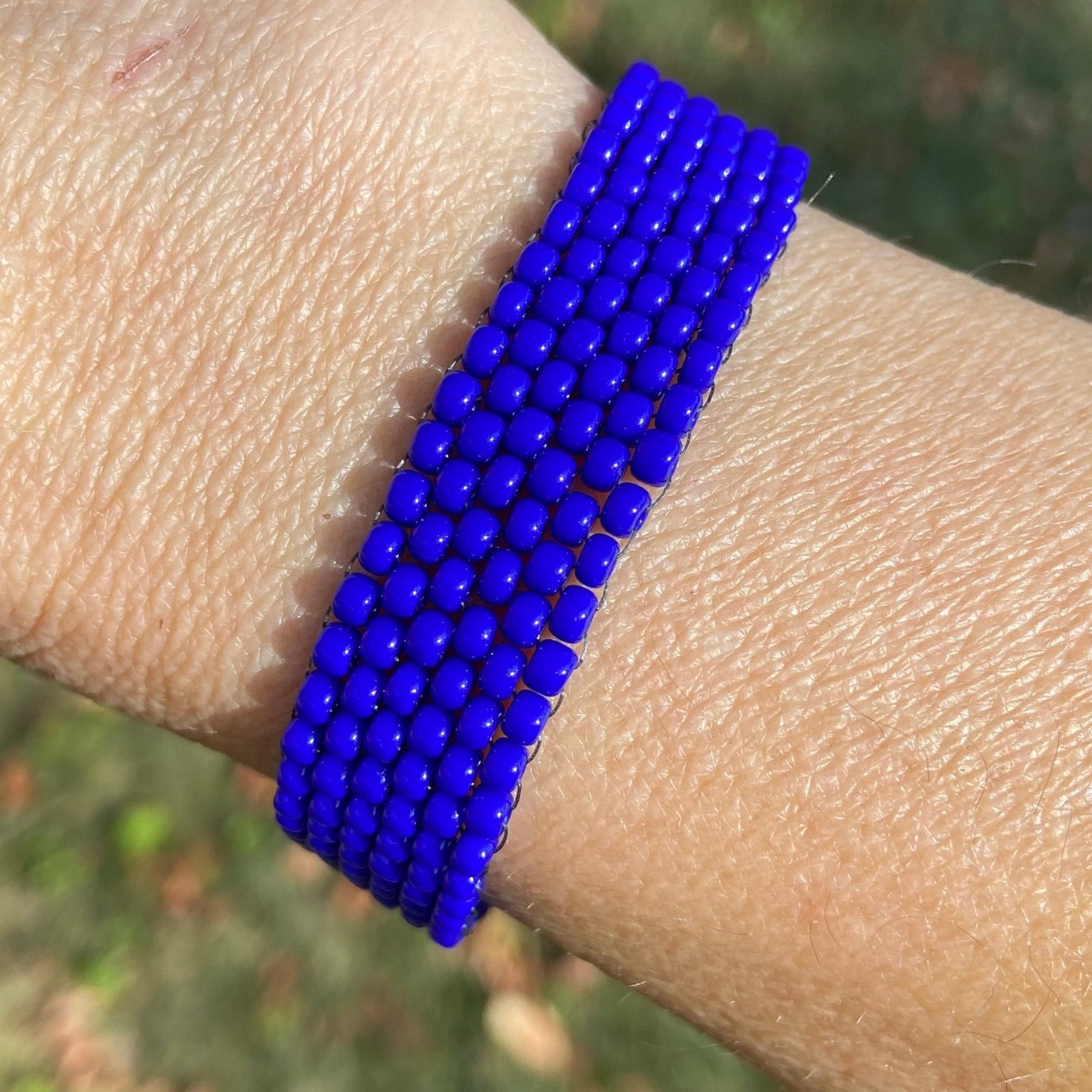 Blue Beaded Bracelet