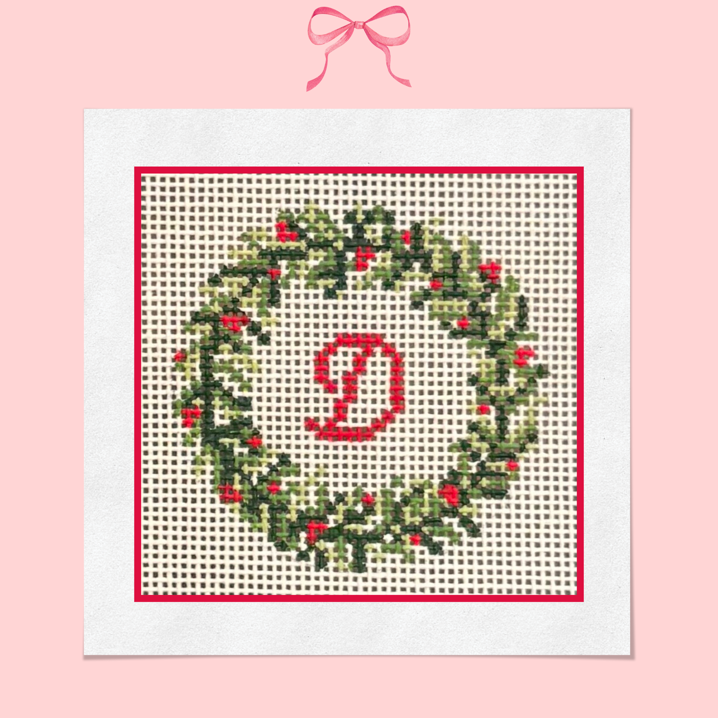 Christmas Wreath on 18 Mesh