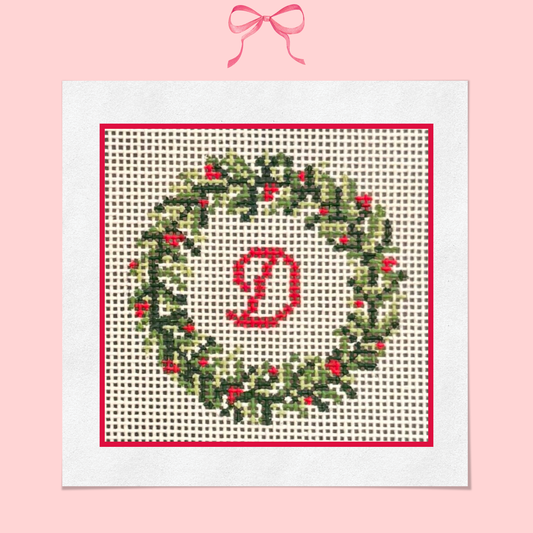 Christmas Wreath on 18 Mesh