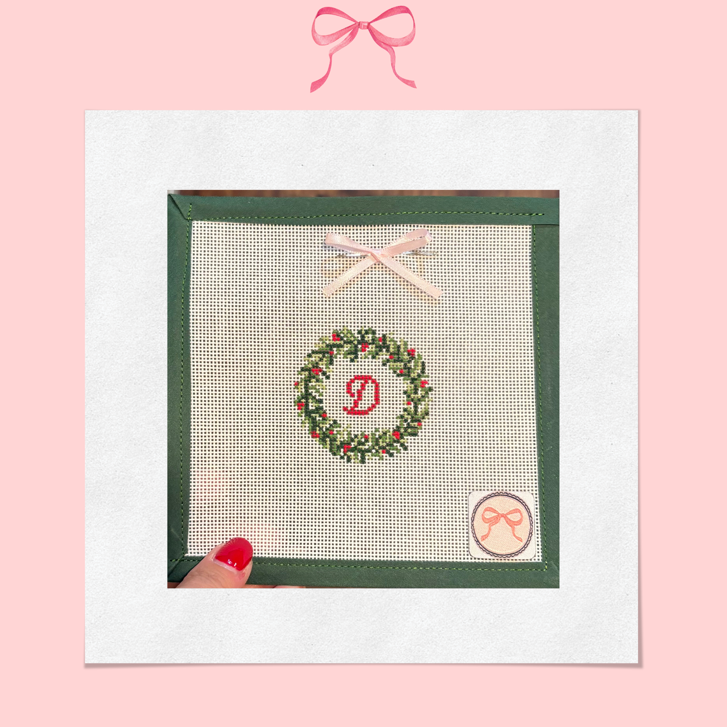 Christmas Wreath on 18 Mesh