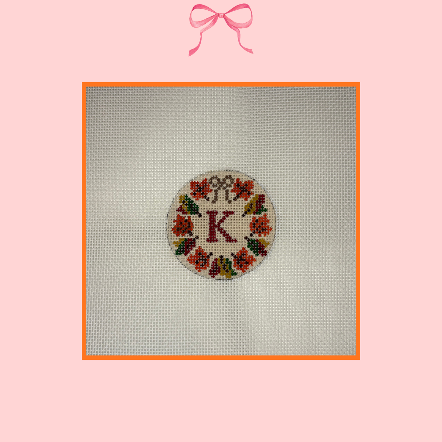 Fall Wreath on 18 Mesh