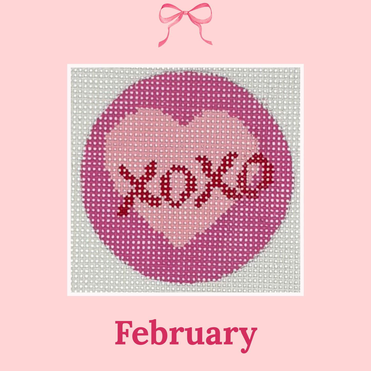 Monthly Designs, 2.25" Rounds on 18 Mesh