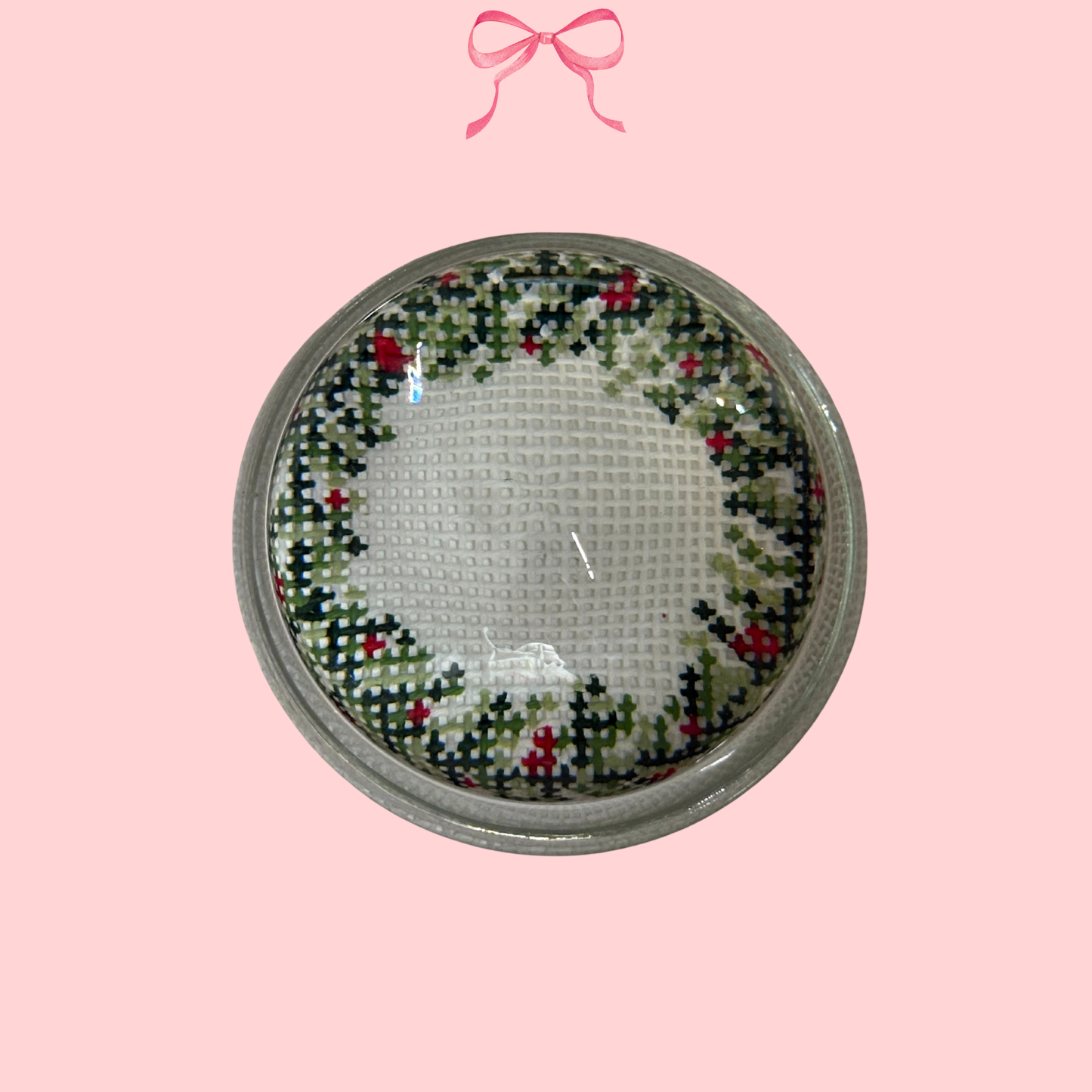 Christmas Wreath on 18 Mesh