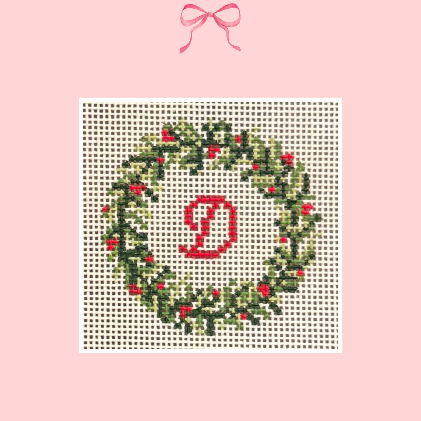 Christmas Wreath on 13 Mesh