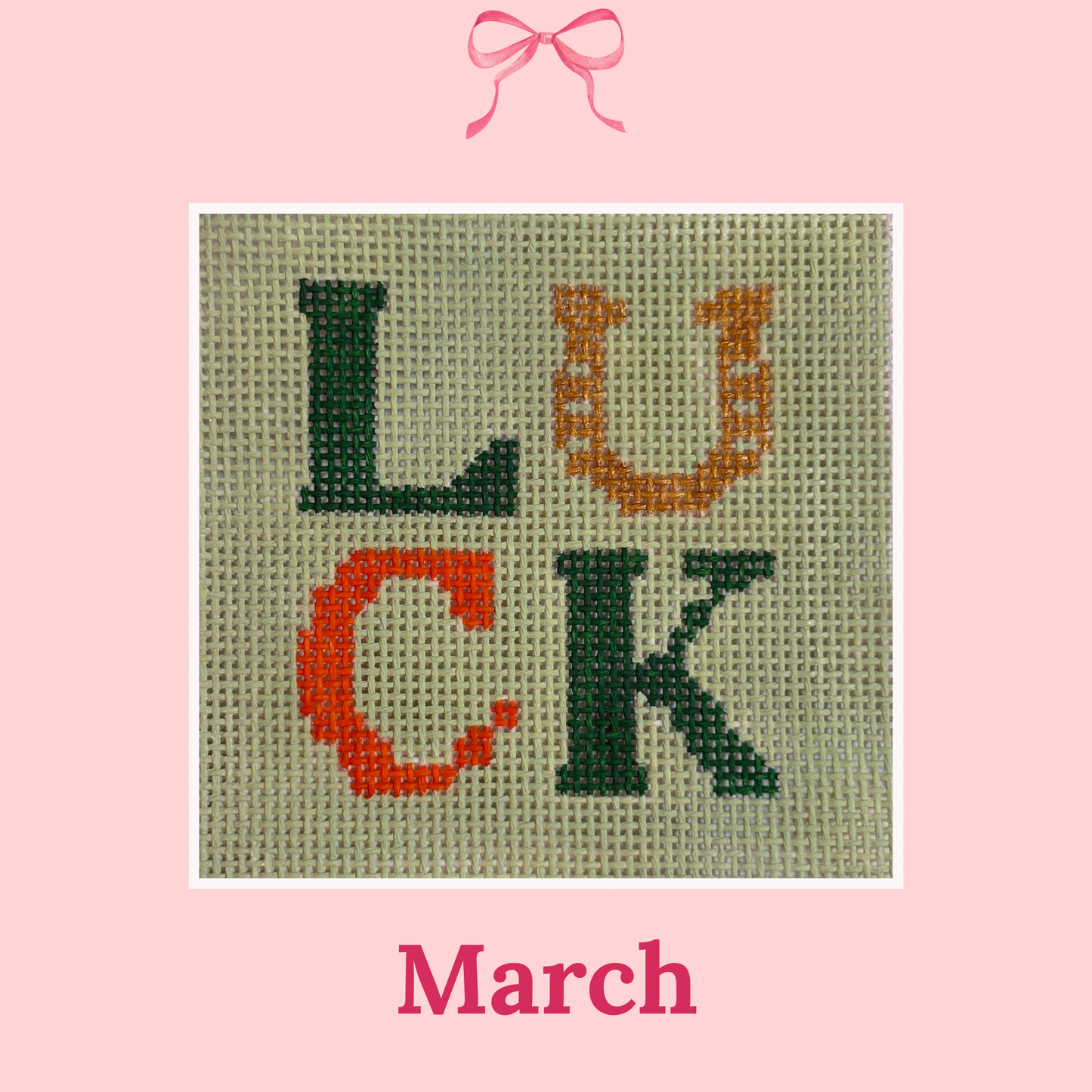 Monthly Designs, 4x4 on 13 Mesh