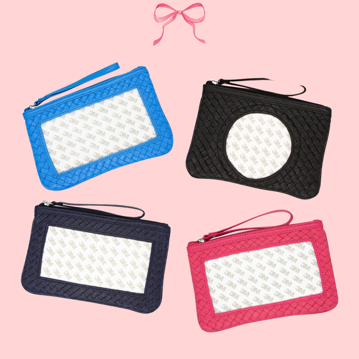 Woven Leather Clutches by Tilli Tomas