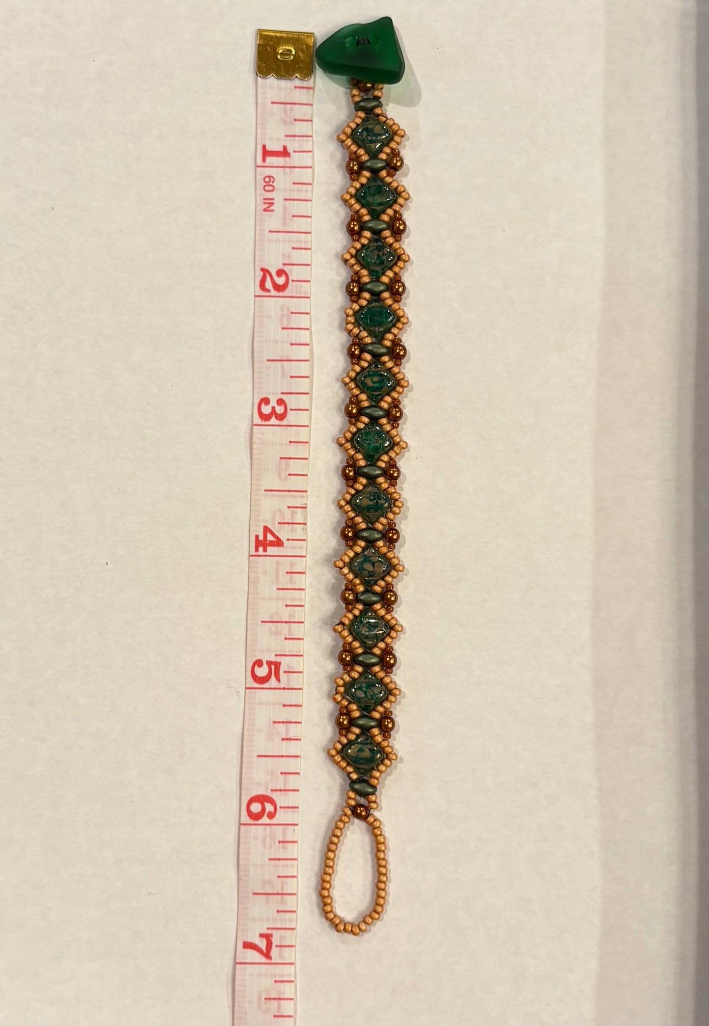 Sophia Bracelet, Handwoven with glass beads