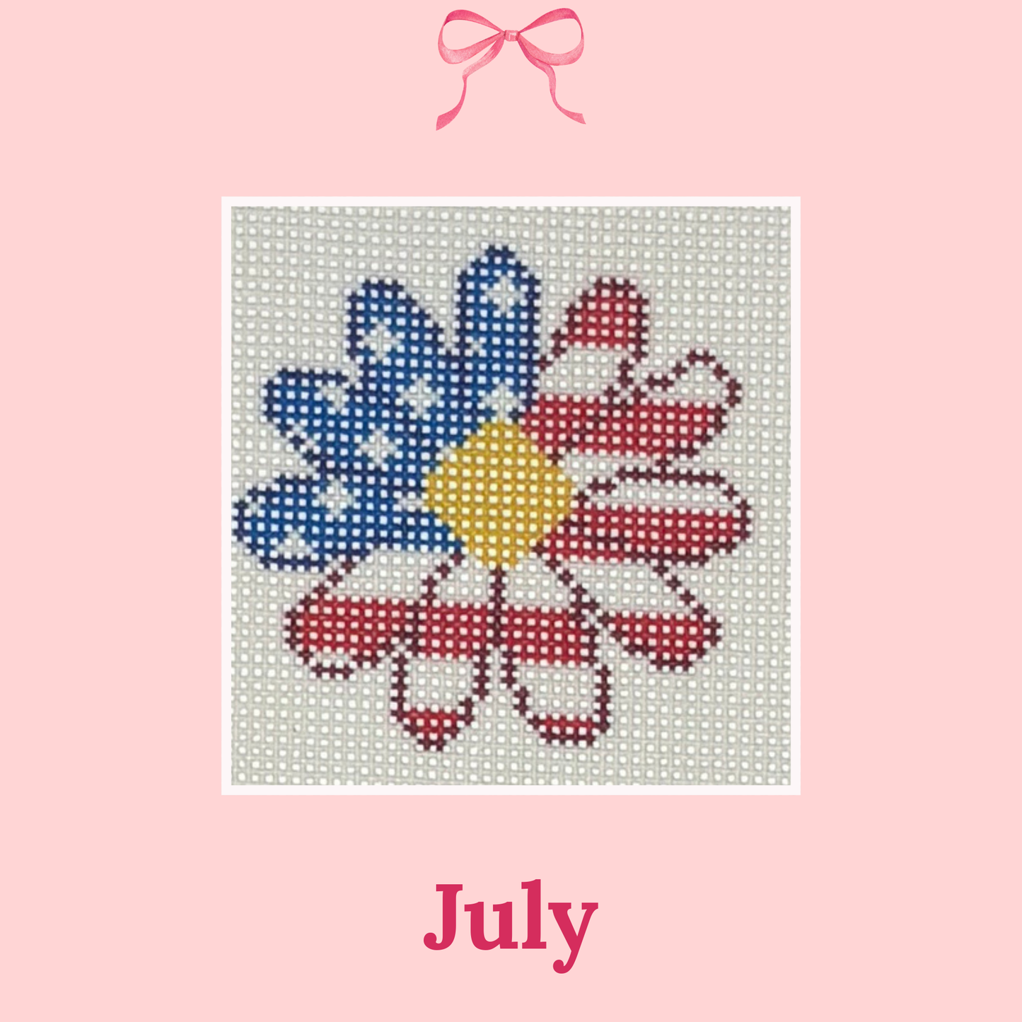 Monthly Designs, 2.25" Rounds on 18 Mesh