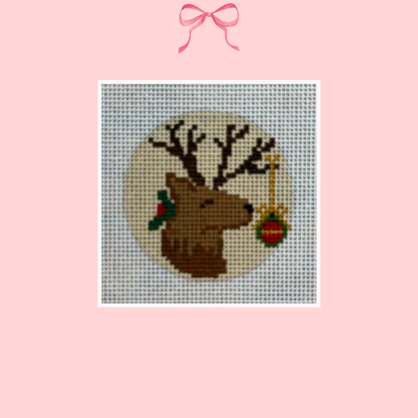 Vintage Deer on 18 Mesh (Perfectly Imperfect)