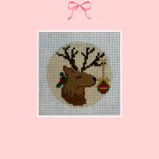 Vintage Deer on 18 Mesh (Perfectly Imperfect)