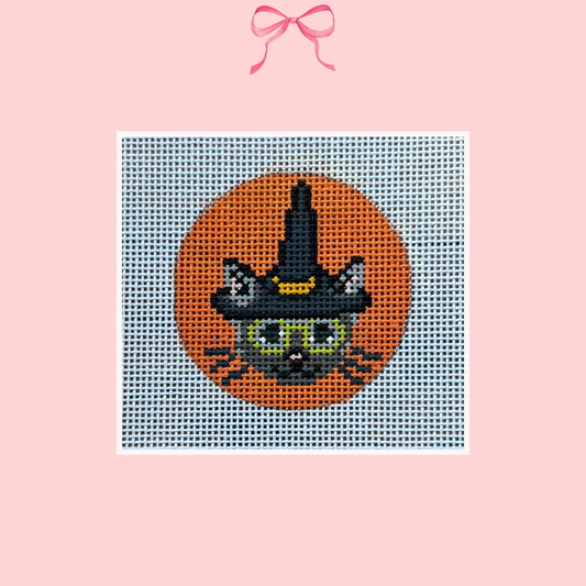 Halloween Cat on 18 Mesh (Perfectly Imperfect)