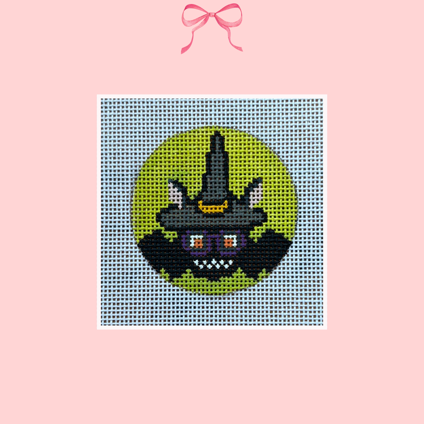 Halloween Bat on 18 Mesh (Perfectly Imperfect)