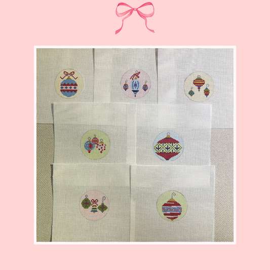 Pastel Ornaments on 18 Mesh (Perfectly Imperfect)