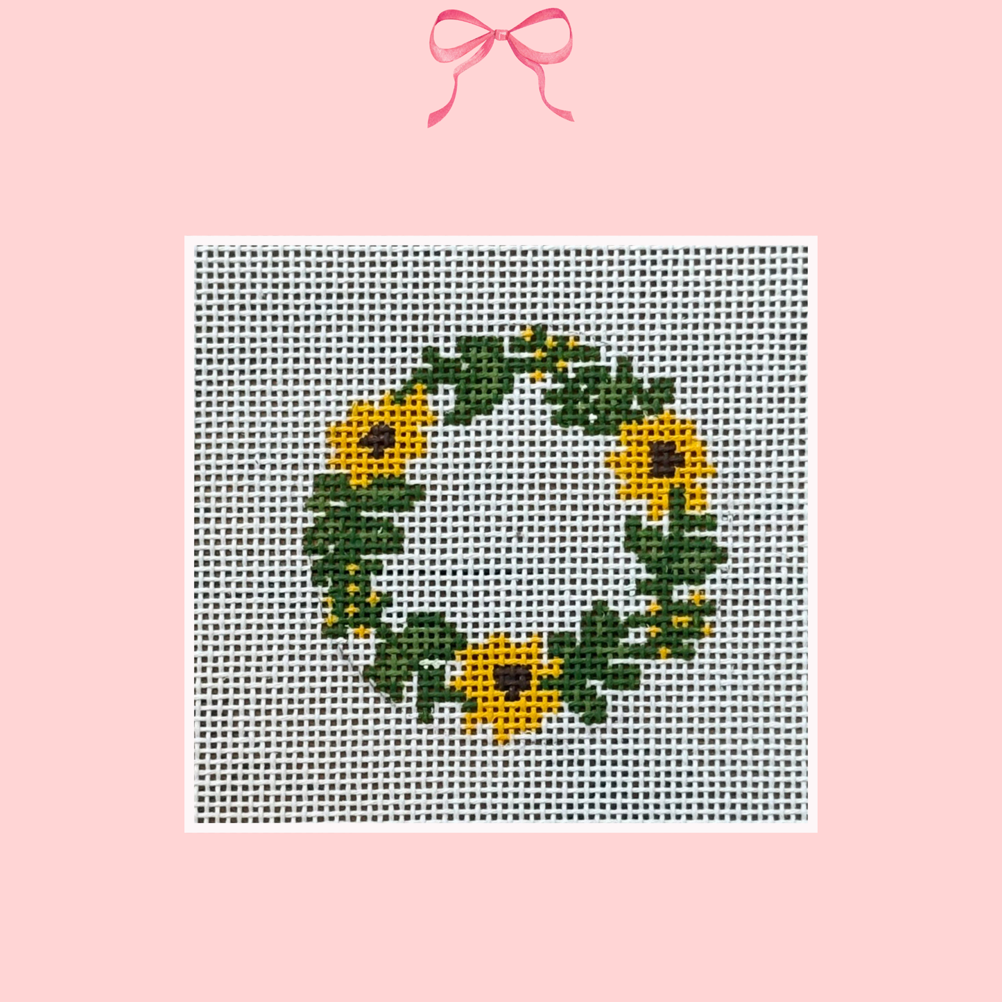 Black-Eyed Susan Wreath on 18 Mesh (Perfectly Imperfect)