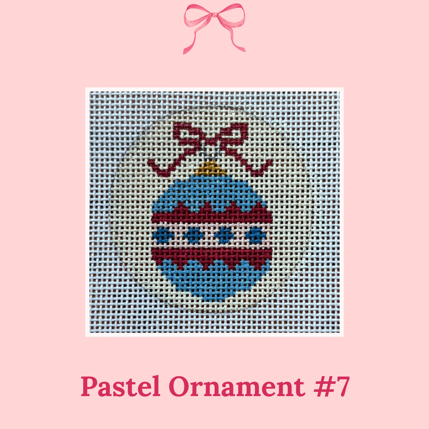 Pastel Ornaments on 18 Mesh (Perfectly Imperfect)