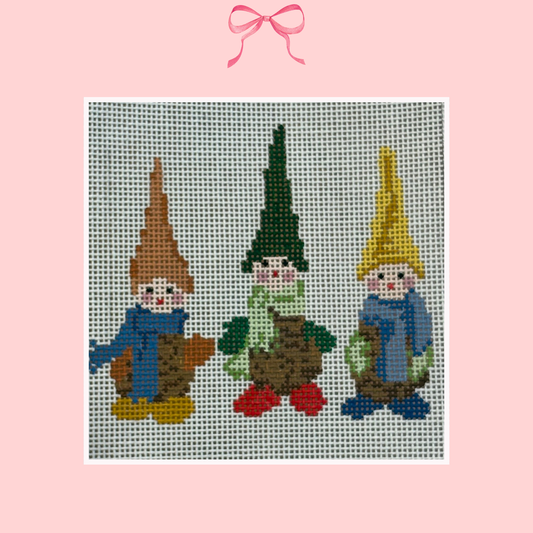 Pine Cone Gnomes on 18 Mesh