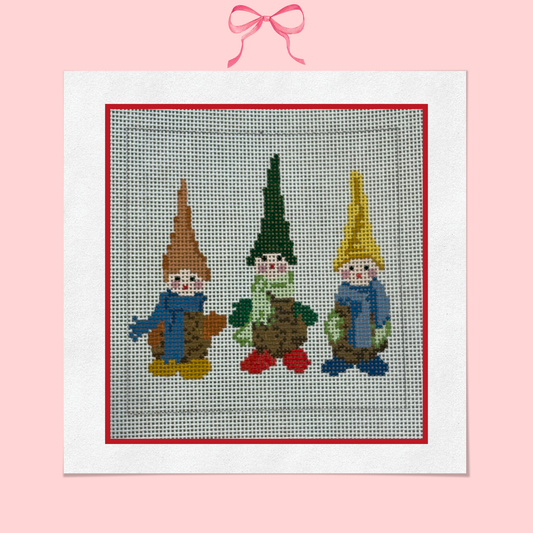 Pine Cone Gnomes on 18 Mesh